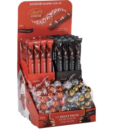 LINDOR BAR IMPULSO expo con 280 BOULES assortite + 72 SNACK lindor (IN PRENOTAZIONE C/O PRIMI DI OTTOBRE)