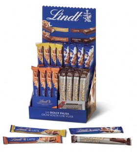 SNACK LINDT GAMME BLEUE ASSORTITO CON GUSTI EXPO DA 96PZ.(IN PRENOTAZIONE C/O PRIMI DI OTTOBRE)