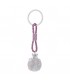 PORTACHIAVI BAGUTTA COCCINELLA ROSA CON CORDONE CONFEZIONATO IN SCATOLA E BUSTA DA REGALO 2209-01RS