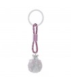 PORTACHIAVI BAGUTTA COCCINELLA ROSA CON CORDONE CONFEZIONATO IN SCATOLA E BUSTA DA REGALO 2209-01RS