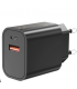 Caricatore da Muro con due prese USB e USB-C di ultima generazione colore NERO
