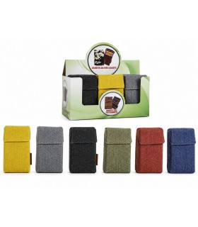 PORTAPACCHETTO FLAMINAIRE IN TESSUTO DENIM MOD. KIRO IN CONF.DA 12 PZ. COLORI ASSORTITI