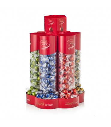LINDOR BOLUES EXPO DA BANCO GIREVOLE DA 8KG ASSORTITI (IN PRENOTAZIONE C/O PRIMI DI OTTOBRE)