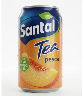SANTAL TEA ALLA PESCA CON VERO INFUSO DI TE LATTINA 330ML CONF.CONF. DA 12PZ