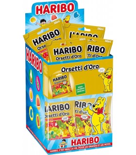 HARIBO ORSETTI D'ORO 40 GR. ESPOSITORE DA 30 BUSTINE