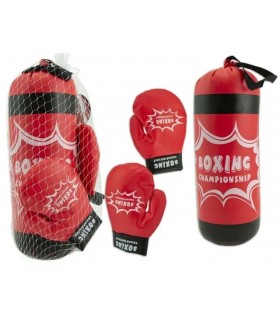 TEOSPORT SET PUGILE TEOREMA-SACCO DA BOXE CON 2 GUANTONI PER BAMBINI