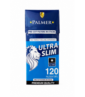 COMBI PACK  Filtri PALMER ultra slim 5,7 MM DA 120 FILTRI +60 CARTINE CORTE NERE CONF. 20 pz