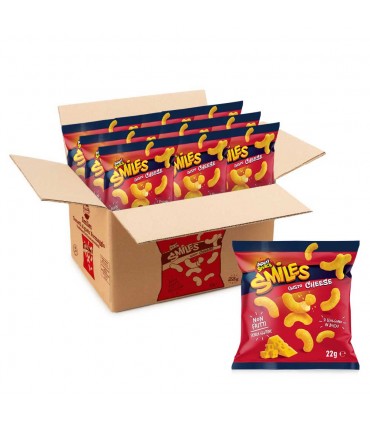 APERISNACK SMILES gusto CHEESE NON FRITTI SENZA GLUTINE  BUSTINA 22GR CONF. 36 PZ.