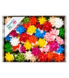 Coccarde in carta brizzolari mm.10 conf. da 100 pz. colori assortiti pastello