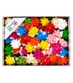 Coccarde in carta brizzolari mm.10 conf. da 100 pz. colori assortiti pastello