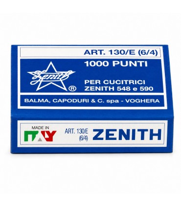 Punti per Cucitrice Zenith 130/E conf. 10 scatole da 1000 punti