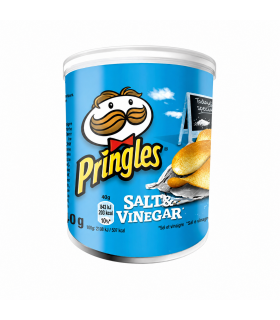 PRINGLES SALT & VINEGAR AL GUSTO DI SALE E ACETO 40gr. CONF. DA 12 PZ.