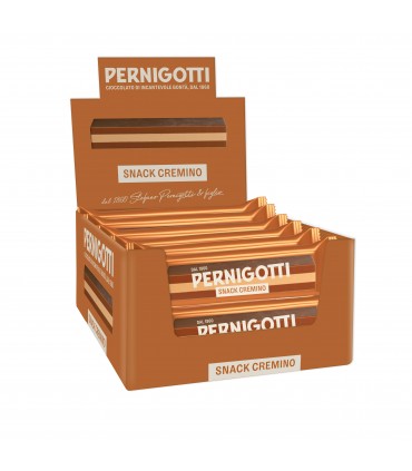 SNACK PERNIGOTTI CREMINO GIANDUIA E NOCCIOLA 40G. CONF. 21 PZ.  IN PRENOTAZIONE C/O FINE SETTEMBRE
