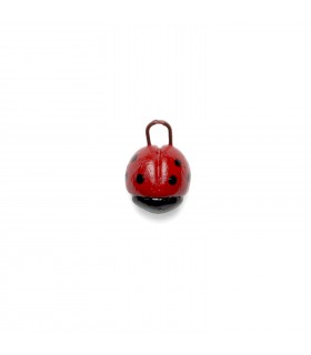 COCCINELLA FORTUNELLO IN TERRACOTTA MODELLATO E DIPINTO INTERAMENTE A MANO