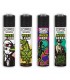 Accendino Clipper Large  WEED RHYME  conf. 48 pz. assortiti con 4 grafiche