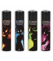 Accendino Clipper Large DARK SHADOW conf. 48 pz. assortiti con 4 grafiche