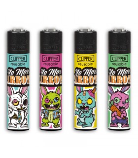 Accendino Clipper Large BUNNYS  conf. 48 pz. assortiti con 4 grafiche