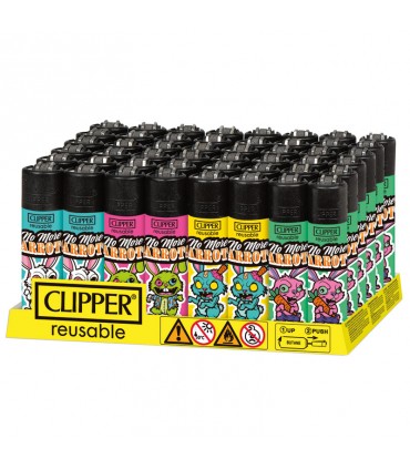 Accendino Clipper Large BUNNYS  conf. 48 pz. assortiti con 4 grafiche