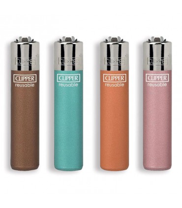 Accendino Clipper Large  METALLIC MIX  3 conf. 48 pz. assortiti con 4 grafiche