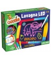 CAROTINA LAVAGNA LED LISCIANIGIOCHI CON PENNARELLI FLUO I DISEGNI SI ILLUMINANO AL BUIO
