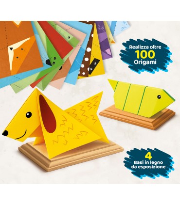 I'M A GENIUS LABORATORIO DEGLI ORIGAMI 105 FOGLIETTI STAMPATI E COLORATI PER REALIZZARE LE TUE CREAZIONI LISCIANI GIOCHI
