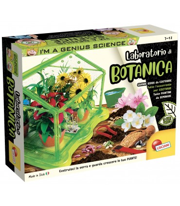 I'M A GENIUS LABORATORIO Di BOTANICA COSTRUISCI LA TUA SERRA CON IMPIANTO DI IRRIGAZIONE LISCIANI GIOCHI