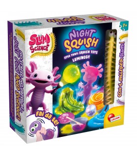 SLUMI SCIENCE NIGHT SQUISH REALIZZA CREATURE SI ILLUMINA AL BUIO LISCIANI GIOCHI