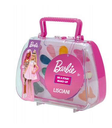 BORSA IN PLASTICA BARBIE BE A STAR ! MAKE UP TROUSSE CREA IL TUO LOOK PERFETTO CON COSMETICI,ROSSETTI LISCIANI GIOCHI