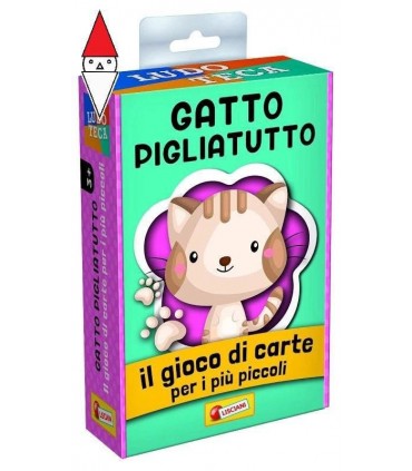 LUDOTECA LE CARTE DEI BAMBINI "GATTO PIGLIATUTTO" IL CLASSICO GIOCO RIVISITATO CON TANTI GATTINI LISCIANI GIOCHI