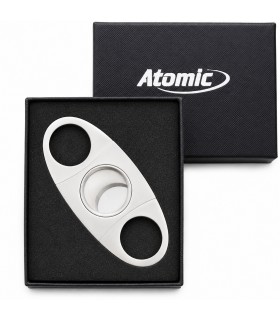 TAGLIASIGARI ATOMIC LAMA IN ACCIAIO INOX IN ELEGANTE SCATOLA DI COLORE NERO