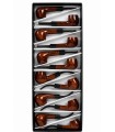 Pipa in LEGNO MARRONE LUCIDO Atomic L.12 cm Expo da 12pz. Assortiti
