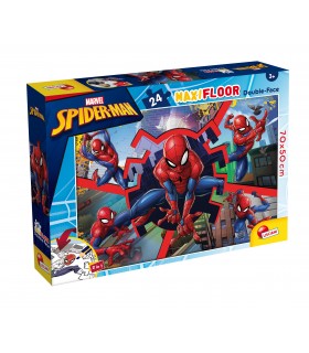 PUZZLE MARVEL DOUBLE FACE MAXY FLOOR 24 PZ SPIDERMAN RICOSTRUISCI LE SCENE DEL TUO SUPEREROE  LISCIANI GIOCHI