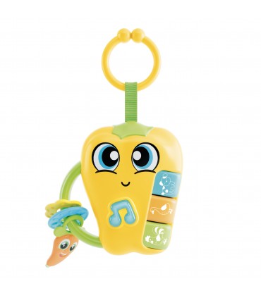 CAROTINA BABY PEPPER CON SUONI E ALLEGRE MELODIE SONAGLIO ELETTRICO CON PILE INCLUSE +3M LISCIANI GIOCHI