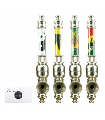 Expo Pipe MARIA SENIOR Atomic in metallo BLISTERATE SINGOLARMENTE CON RETINA DI RICAMBIO CONF.12PZ