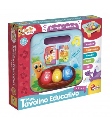 CAROTINA BABY MINI TAVOLINO EDUCATIVO PARLANTE CON FILASTROCCHE PAROLINE MELODIE IL BOSCO LISCIANI GIOCHI