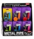 Pipe per Tabacco con Grinder Atomic in Plastica Disponibile in 6 colori CONF.24PZ