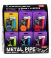 Pipe per Tabacco con Grinder Atomic in Plastica Disponibile in 6 colori CONF.24PZ