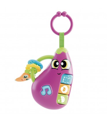 CAROTINA BABY EGGPLANT CON SUONI E ALLEGRE MELODIE SONAGLIO ELETTRONICO +3M LISCIANI GIOCHI