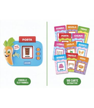CAROTINA BABY CARTE PARLANTI INTERATTIVE PER IMPARARE 100 PAROLE LISCIANI GIOCHI