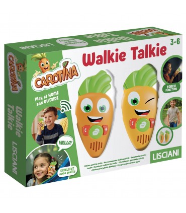 CAROTINA WALKIE TALKIE RADIOLINE TASCABILI PER COMUNICARE FINO A 120 MT LISCIANI GIOCHI
