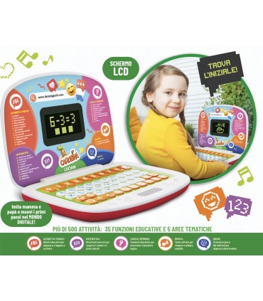 CAROTINA LAPTOP EDUCATIVO OLTRE 30 FUNZIONI,PARLANTE E INTERATTIVO LISCIANI GIOCHI