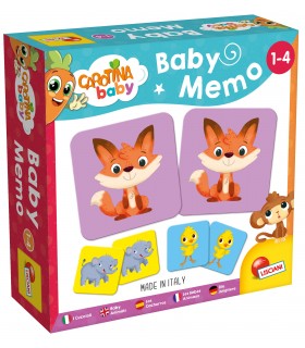 CAROTINA BABY MEMO CUCCIOLI 24 TESSERE GIOCA AL MEMO CON I CUCCIOLI E SVILUPPA IL PENSIERO LOGICO LISCIANI GIOCHI