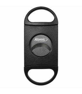 Tagliasigari Atomic in Plastica NERO Due Lame a Ghigliottina