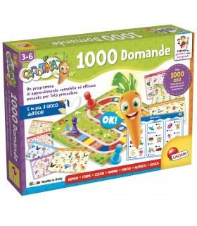 CAROTINA PENNA PARLANTE 1000 DOMANDE 1 PENNA PARLANTE LUMINOSA  46 SCHEDE DIDATTICHE PER IMPARARE LISCIANI GIOCHI