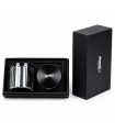 KIT COMPLETO GRINDER ATOMIC IN METALLO IN 3 PARTI DIAM. DA 50MM CON BARATTOLO E PALETTA DOSATRICE CONFEZIONE REGALO