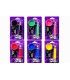Pipe IN METALLO per Tabacco Atomic con GRINDER E retine di ricambio blisterate singolarmente colori assortiti CONF.12PZ