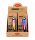 Pipe IN VETRO ATOMIC ARCOBALENO per Tabacco CON retine di ricambio blisterate singolarmente colori assortiti CONF.6PZ