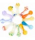 Pipe IN VETRO ATOMIC DA 8CM LAVORAZIONI ARTISTICHE E DETTAGLI DECORATIVI UNICI CONF.12PZ