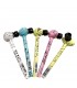 Pipe IN VETRO ATOMIC DA 14CM Design moderno con finitura effetto splatter CONF.24PZ