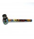 Pipette ATOMIC in VETRO DALI DA 14CM fantasie uniche ispirate a motivi astratti e texture marmorizzate expo da 24 pz.
